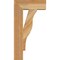 Ekena Millwork Funston Block Rough Sawn Bracket, Western Red Cedar, 4"W x 14"D x 26"H BKT04X14X26FST05RWR - alternate 3